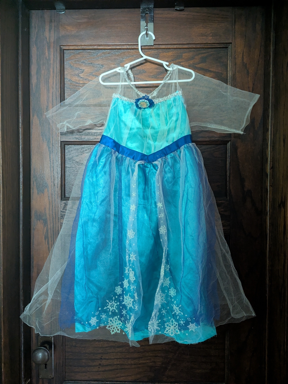 Disney Frozen Elsa Girls' Sparkle Costume Dress Size 7/8yrs
